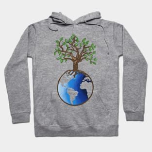 Earth and Tree Of Life Hoodie